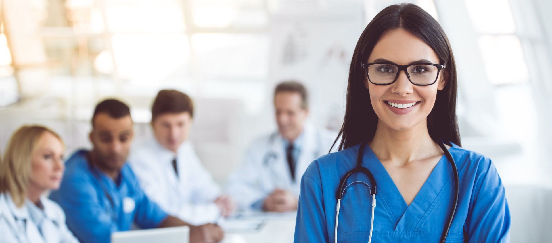 Smiling female nurse